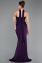 Robe de Soirée Longue Violet ABU6112