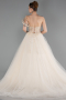 Robe de Soirée Longue Beige ABU6113