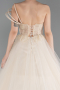 Robe de Soirée Longue Beige ABU6113