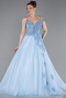 Robe de Soirée Longue Indigo ABU6113