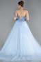 Robe de Soirée Longue Indigo ABU6113