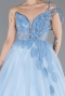 Robe de Soirée Longue Indigo ABU6113