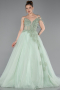 Robe de Soirée Longue Menthe ABU6113