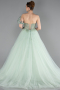 Robe de Soirée Longue Menthe ABU6113