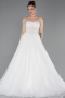 Robes de Mariage Longue Dantelle Blanc ABG193