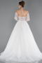 Robes de Mariage Longue Dantelle Blanc ABG195