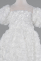 Robe de Soirée Enfants Devant Court Dos Long Blanc ABO134