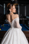 Robes de Mariage Longue Dantelle Blanc ABG194