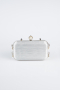 Sac de Soirée Luxe Coupe Au Laser Platine KC714
