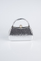 Sac de Soirée Luxe Cristal Argent KC752