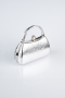 Sac de Soirée Luxe Cristal Argent KC752