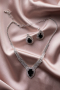 Set D'Accessoires Argent-Noir UK966