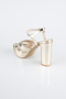 Chaussure Talon Plateforme Peau Or ABC2104