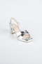 Chaussure de soirée Cuir Argent ABD2114