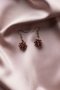 Boucle d'Oreille Rouge Bordeaux UKP1200
