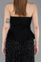 Robe de Soirée Longue Squameuse Noir ABU6124