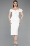 Tenue de Soirée Midi Blanc ABK2615