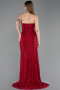 Robe De Soirée Dantelle Longue Rouge Bordeaux ABU5771