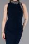 Robe Queue de Poisson Longue Bleu Marine ABU6128