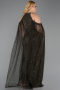 Robe de Soirée Grande Taille Longue Perlé Kaki ABU6118