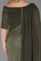 Robe De Soirée Grande Taille Perlé Longue Kaki Clair ABU5819