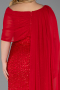 Robe De Soirée Grande Taille Perlé Longue Rouge ABU5819