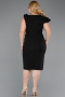Robe De Invitation Grande Taille Midi Noir ABK2618