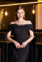 Robe de Soirée Longue Noir ABU6126
