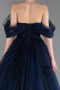 Robes De Soirée Grande Taille Longue Bleu Marine ABU3623