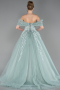 Robes De Soirée Grande Taille Longue Menthe ABU3623