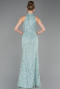 Robe De Soirée Longue Menthe ABU4791