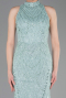 Robe De Soirée Longue Menthe ABU4791