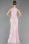 Robe De Soirée Longue Poudre ABU4791