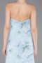 Robe De Soirée Squameuse Longue Bleu clair ABU5713