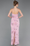 Robe De Soirée Squameuse Longue Poudre ABU5713