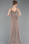 Robe De Soirée Longue Bronze ABU6045