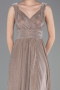 Robe De Soirée Longue Bronze ABU6045