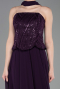 Robe de Soirée Longue Mousseline Violet ABU6150