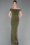 Robe de Soirée Longue Kaki ABU6151