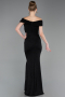 Robe de Soirée Longue Noir ABU6151
