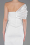 Robe de Cérémonie Midi Blanc ABK2625