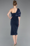 Robe de Cérémonie Midi Bleu Marine ABK2625