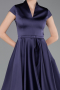 Robe de Cérémonie Midi Satin Violet ABK2626