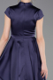 Robe de Cérémonie Midi Satin Violet ABK2626