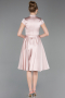 Robe de Cérémonie Midi Satin Poudre ABK2626