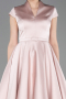 Robe de Cérémonie Midi Satin Poudre ABK2626