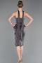 Robe de Cérémonie Midi Anthracite ABK2627