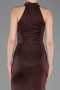 Robe De Soirée Longue Brun ABU6083