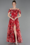 Robe De Soirée Longue Rouge ABU5133
