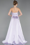 Robe De Soirée Satin Longue Lilas ABU5932